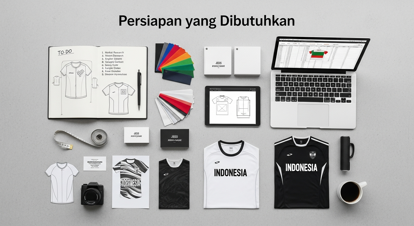 Persiapan yang Dibutuhkan - cara branding label jersey sendiri | Natex Vendor