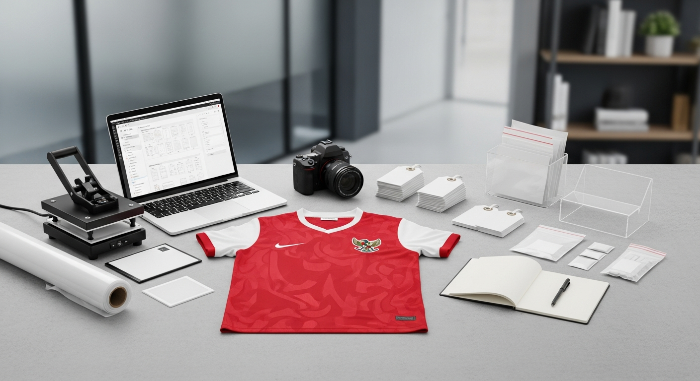 Persiapan yang Dibutuhkan - cara framing jersey untuk pajangan | Natex Vendor