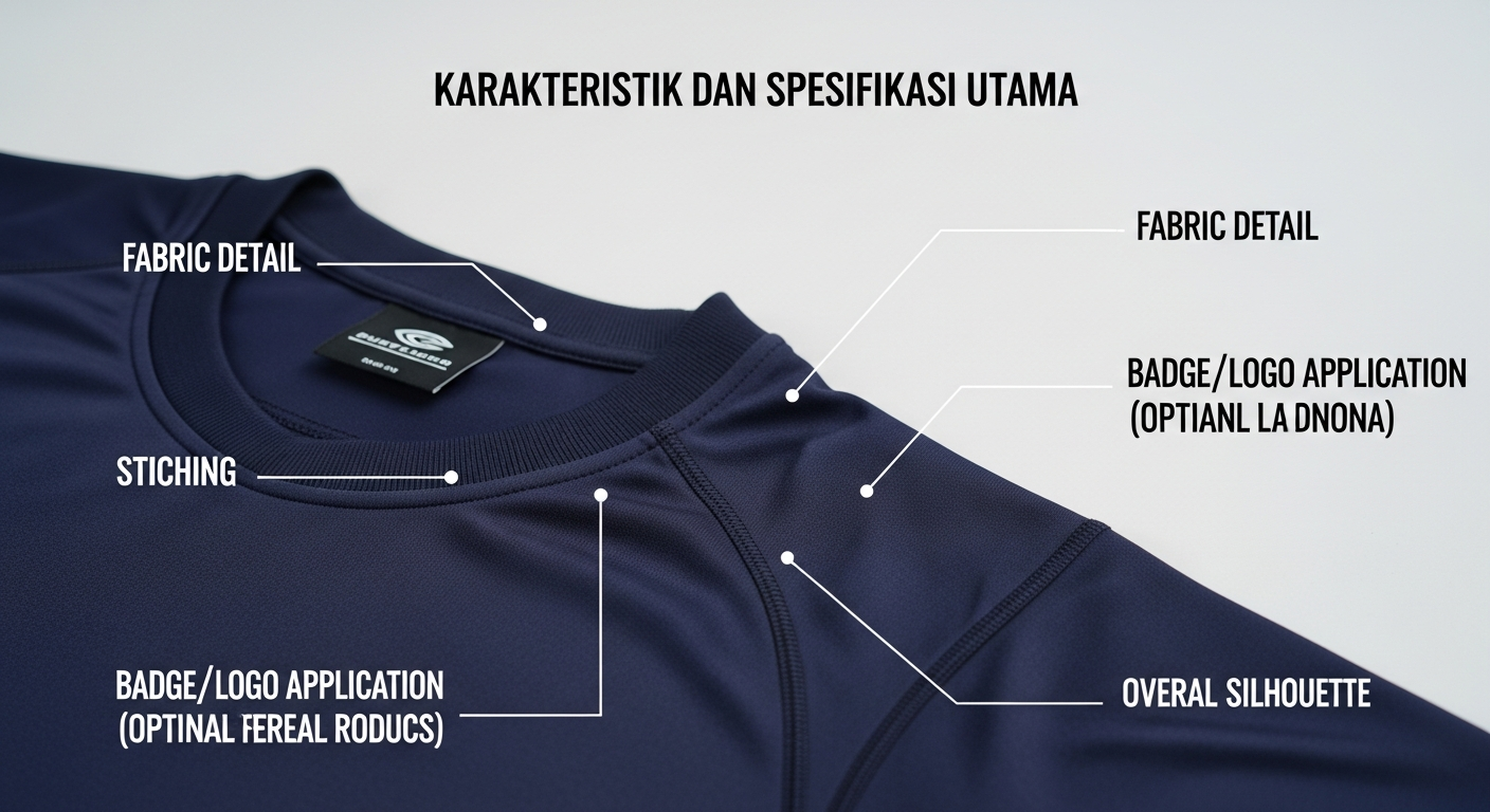 Karakteristik dan Spesifikasi Utama - desain jersey training kit | Natex Vendor