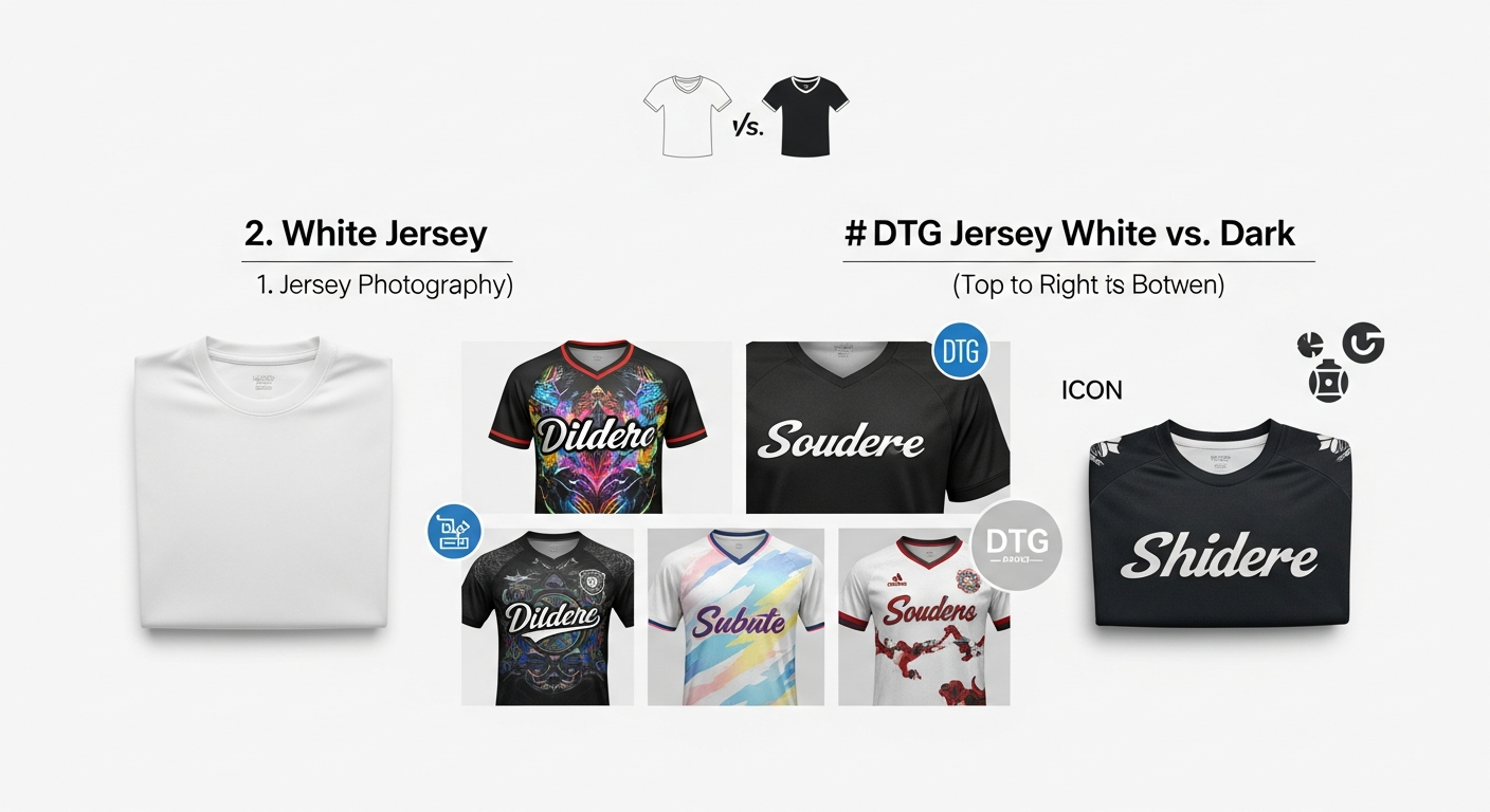 Tabel Perbandingan DTG Jersey Putih vs Gelap - DTG jersey putih vs gelap | Natex Vendor