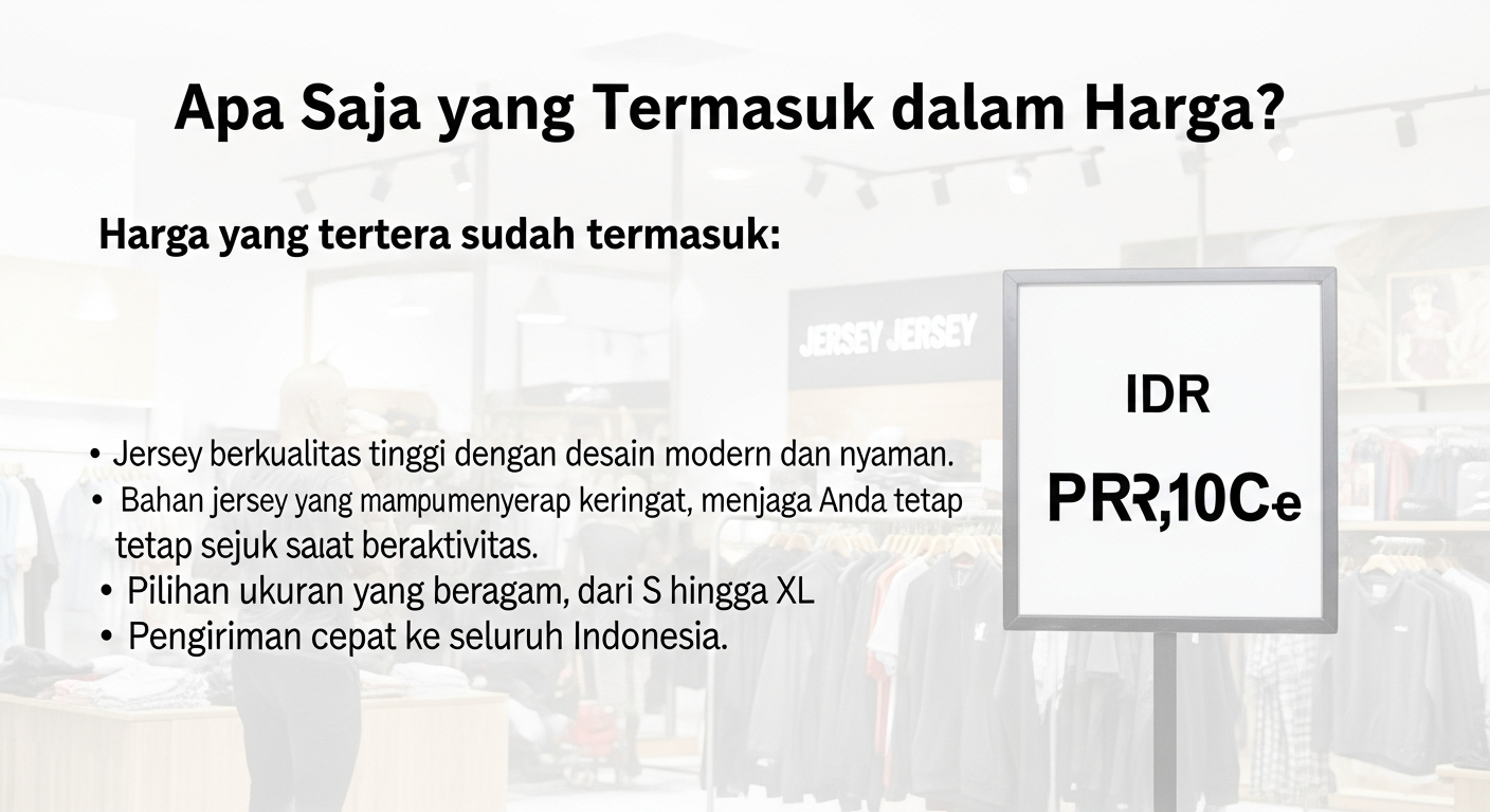 Apa Saja yang Termasuk dalam Harga? - harga jersey include logo bordir | Natex Vendor