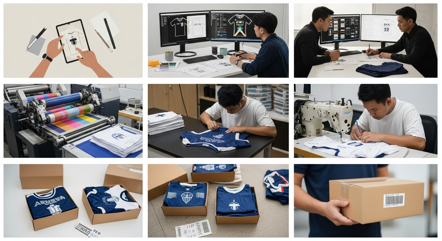 Proses Order dari A sampai Z - jasa DTF jersey satuan | Natex Vendor