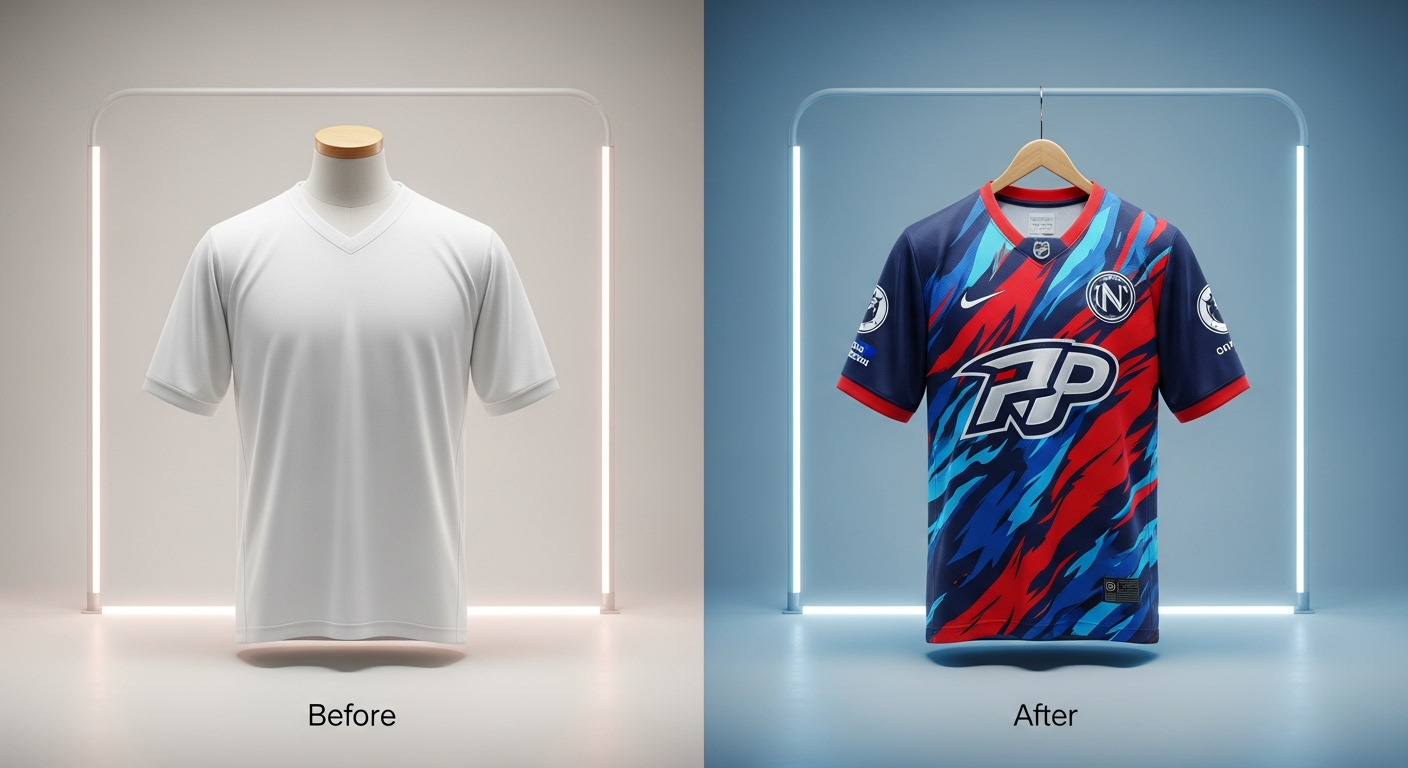before after desain jersey