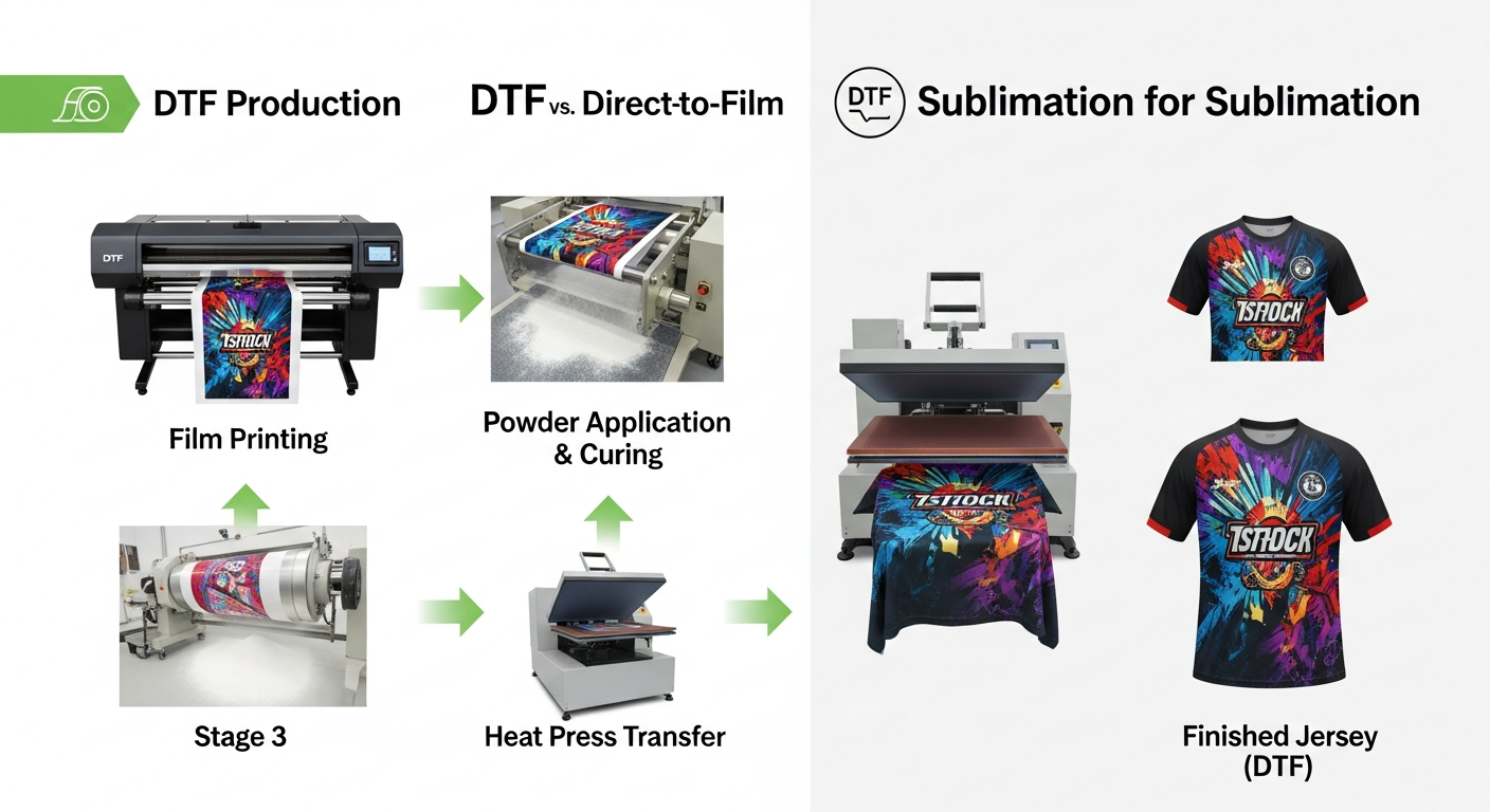 biaya produksi DTF vs sublimasi