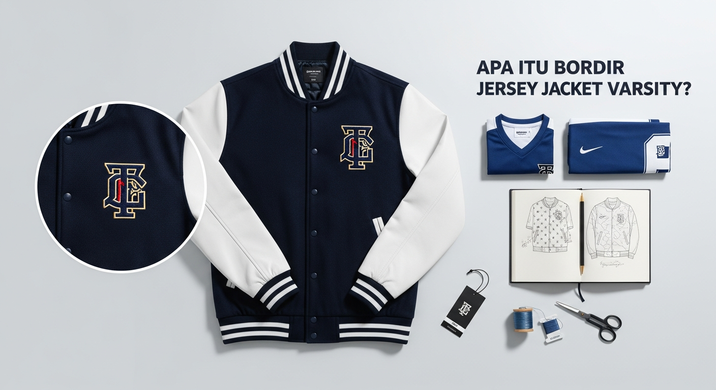 bordir jersey jaket varsity