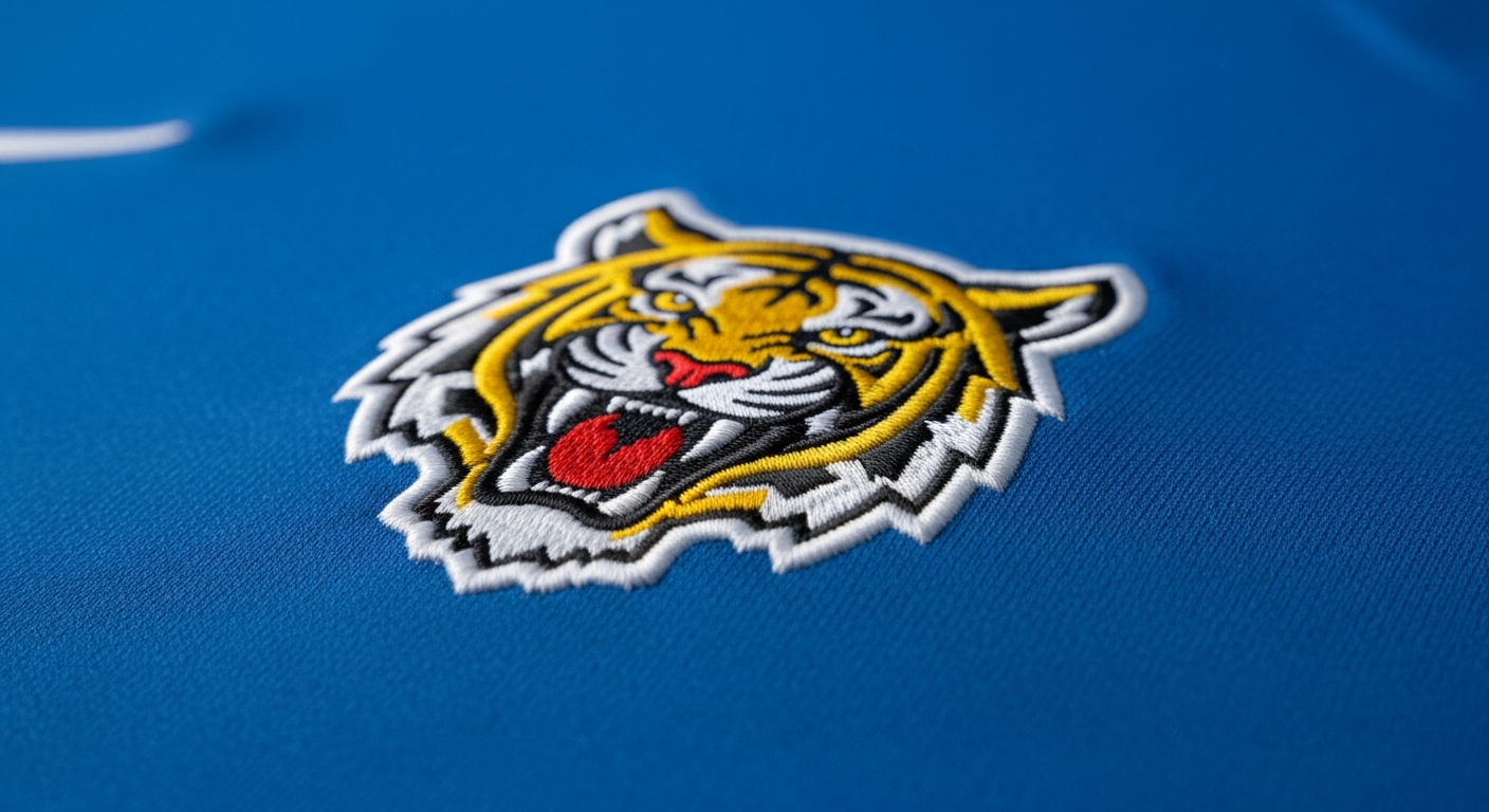 bordir jersey lambang klub