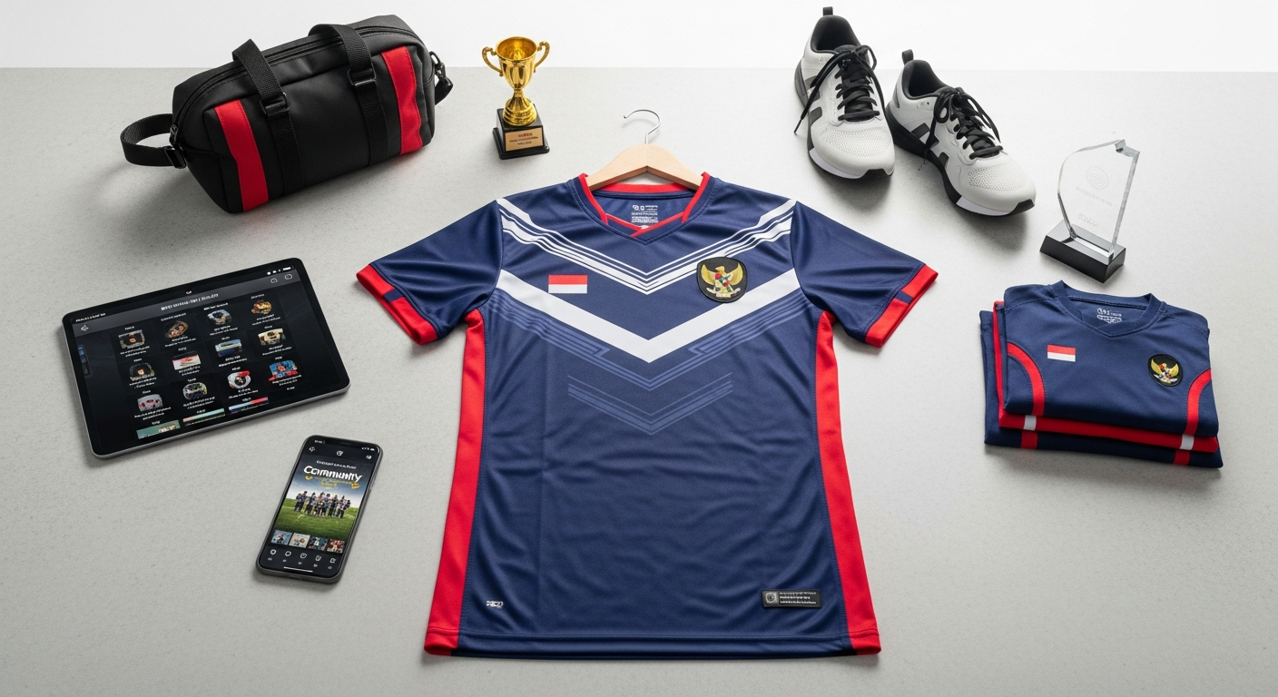 bordir jersey lambang klub