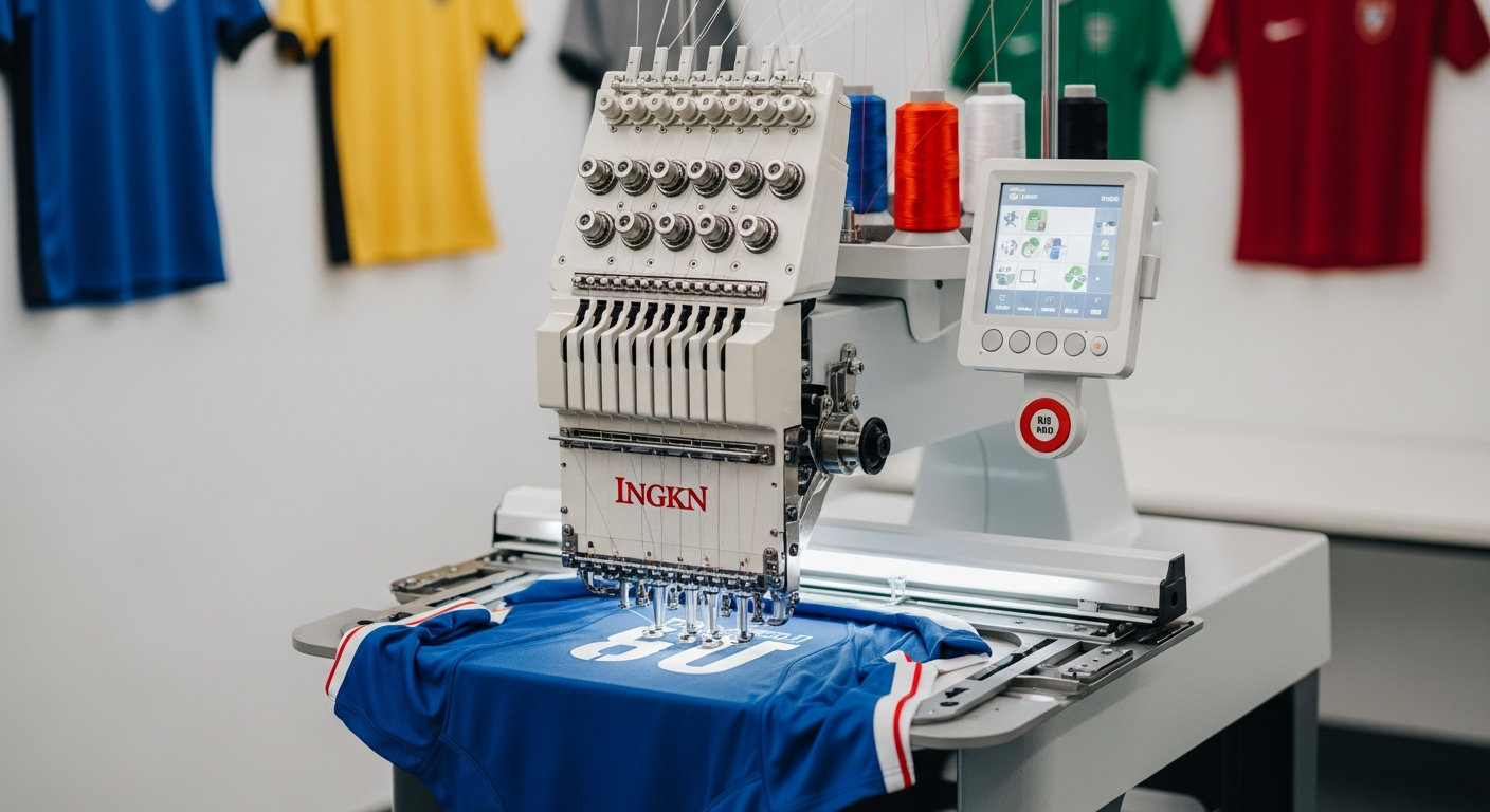 bordir jersey mesin single head