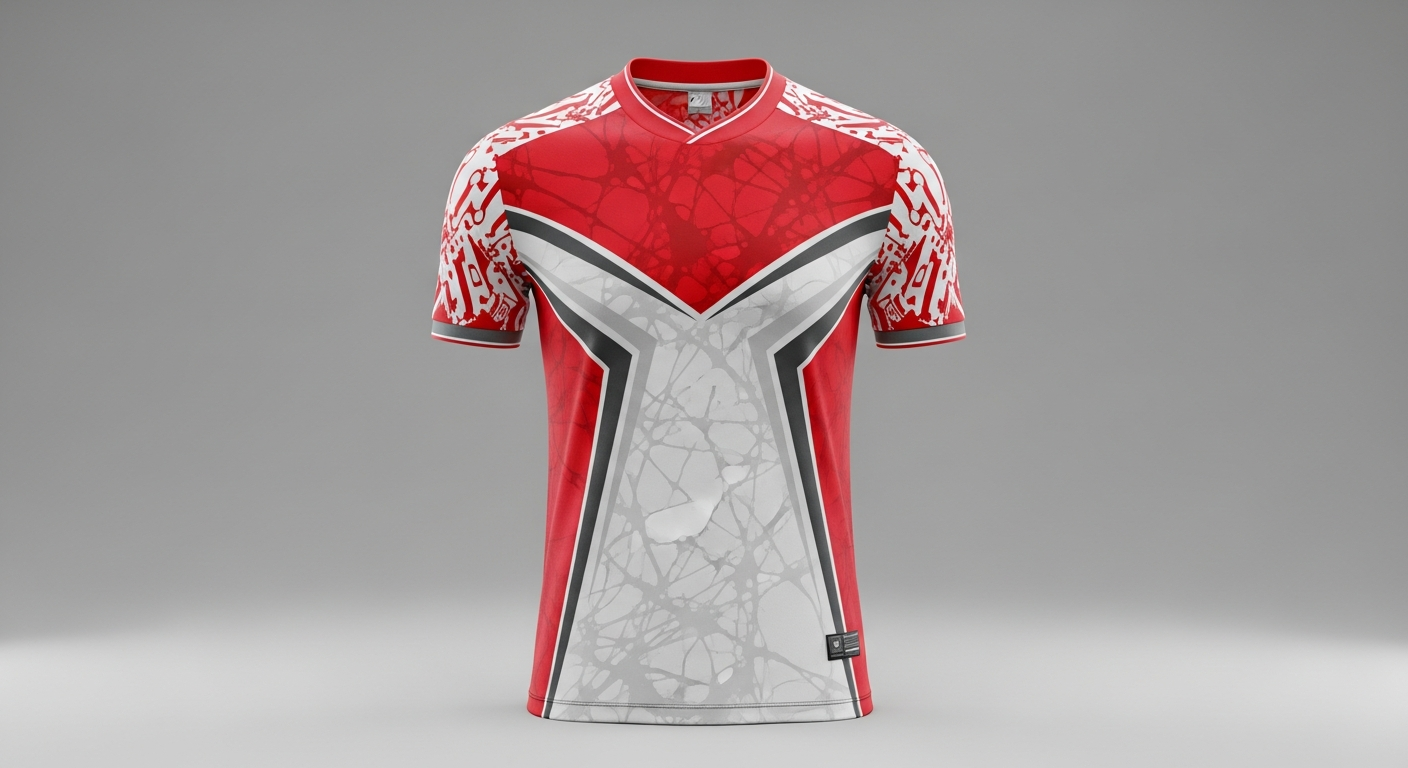 bordir jersey minimalis