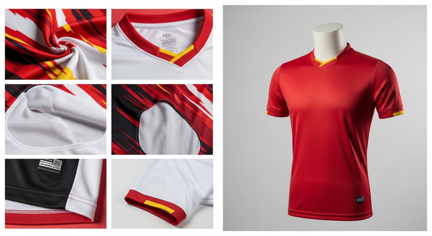 bordir jersey polo shirt