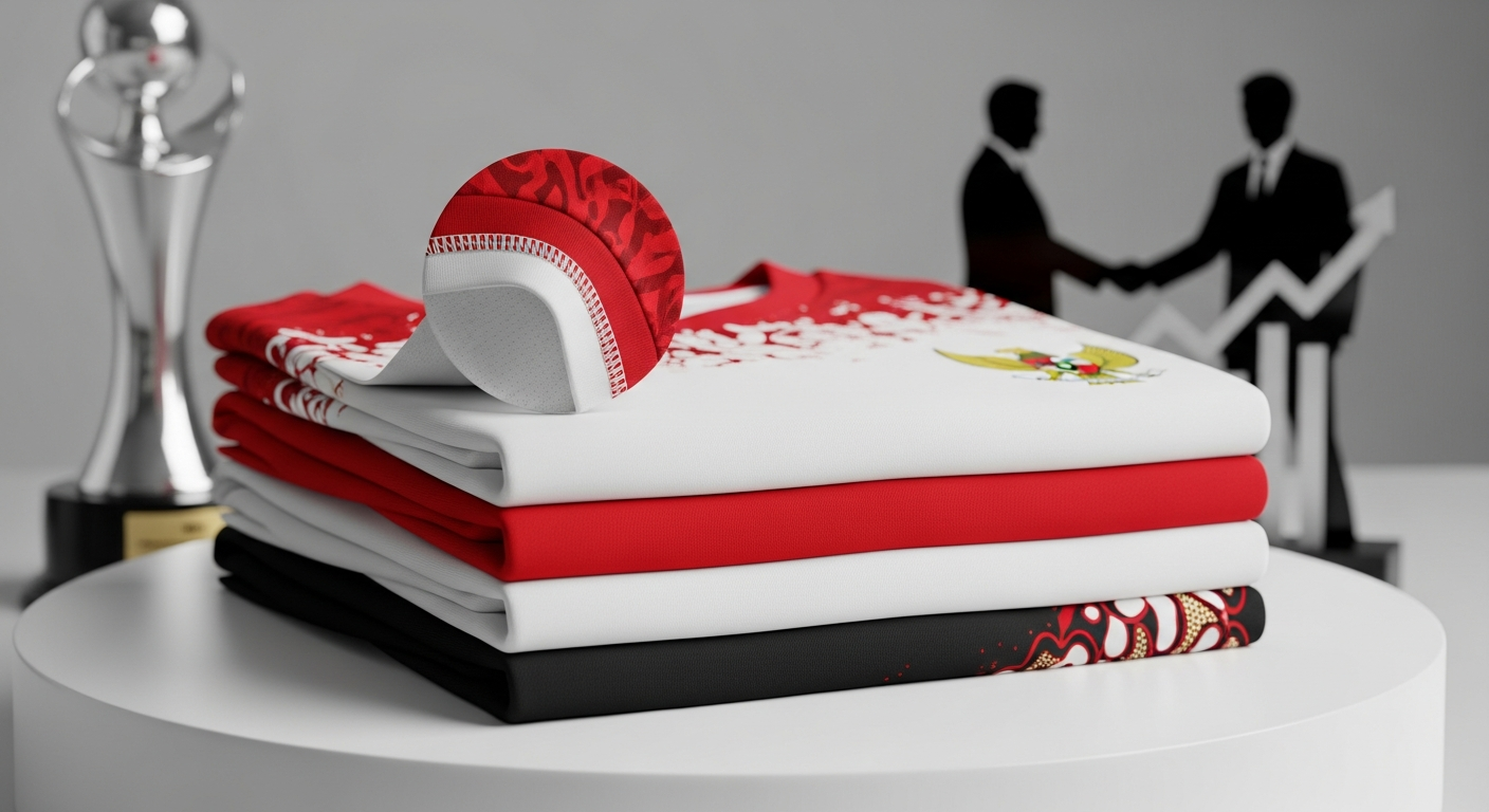 bordir jersey warna warni