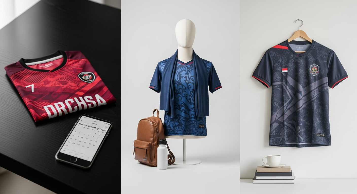 bordir jersey warna warni