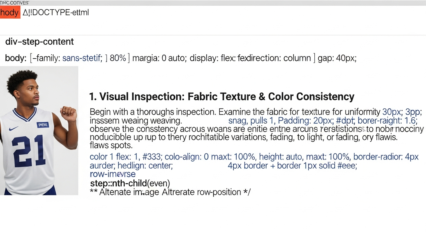 cara cek kualitas sampel jersey