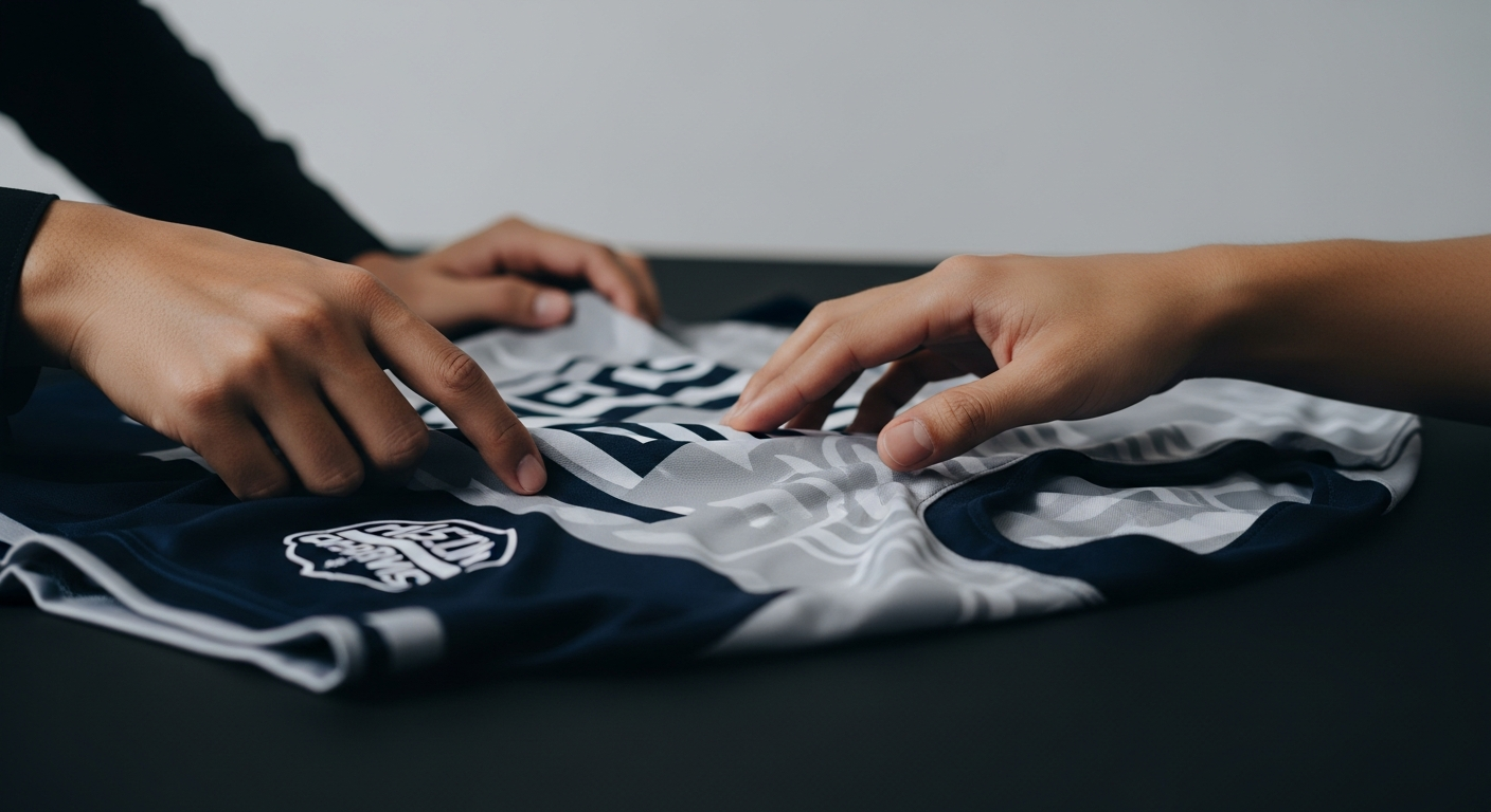 cara desain bordir jersey