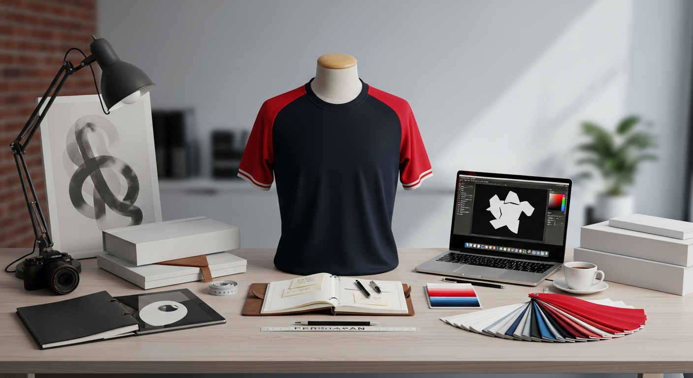 cara desain bordir jersey