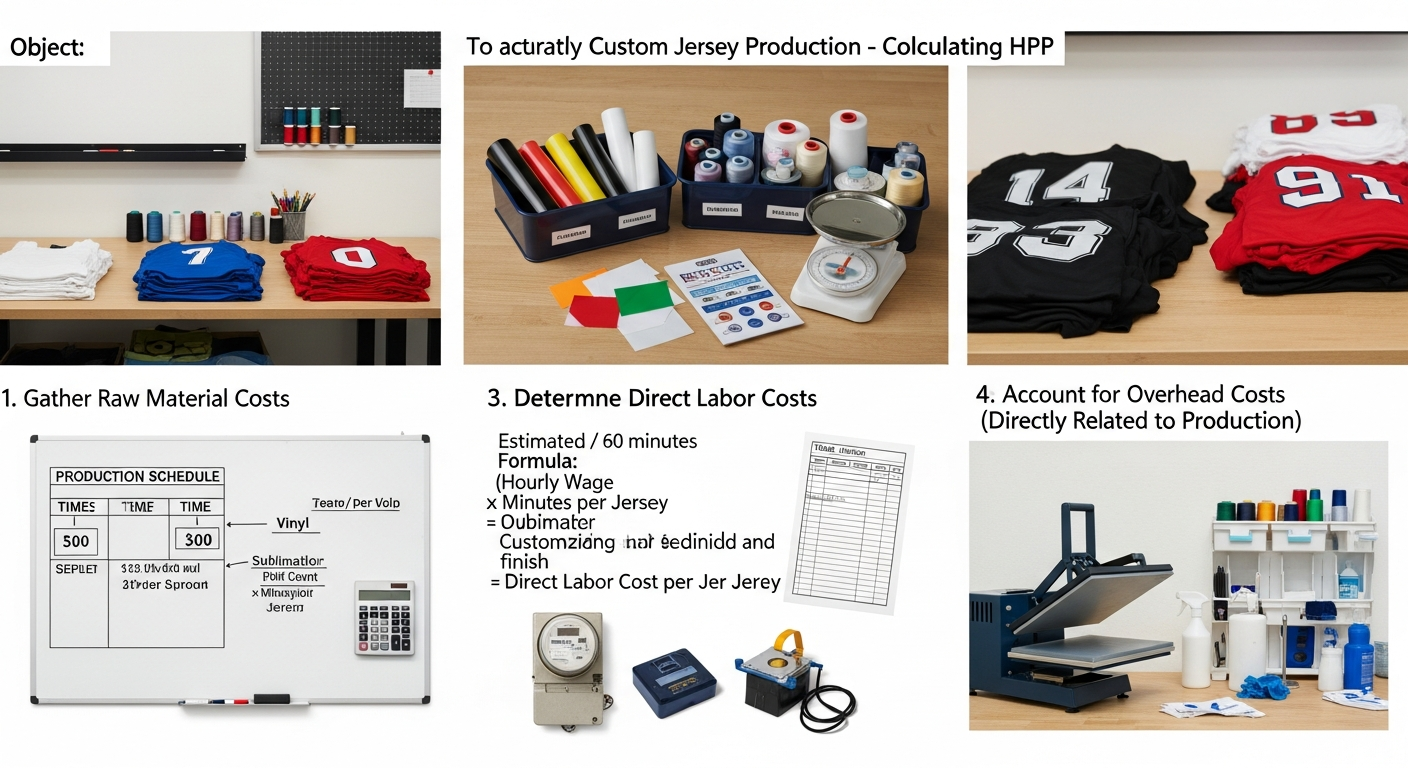 cara hitung HPP jersey custom