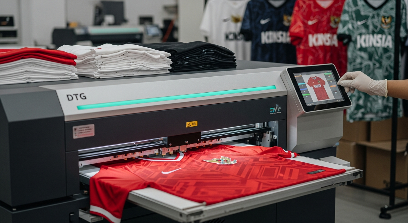 cara kerja DTG printing