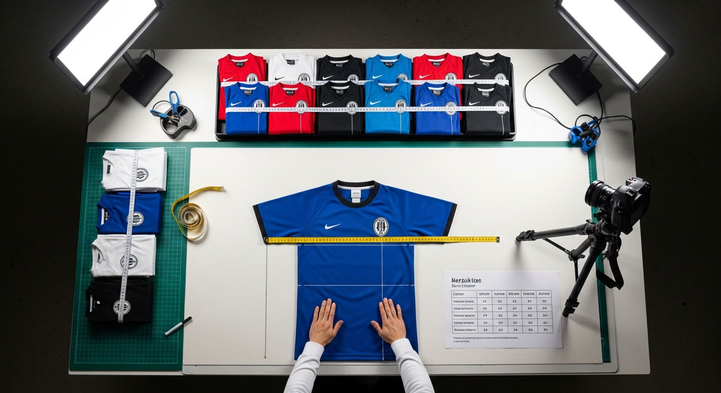 cara membuat size chart jersey sendiri