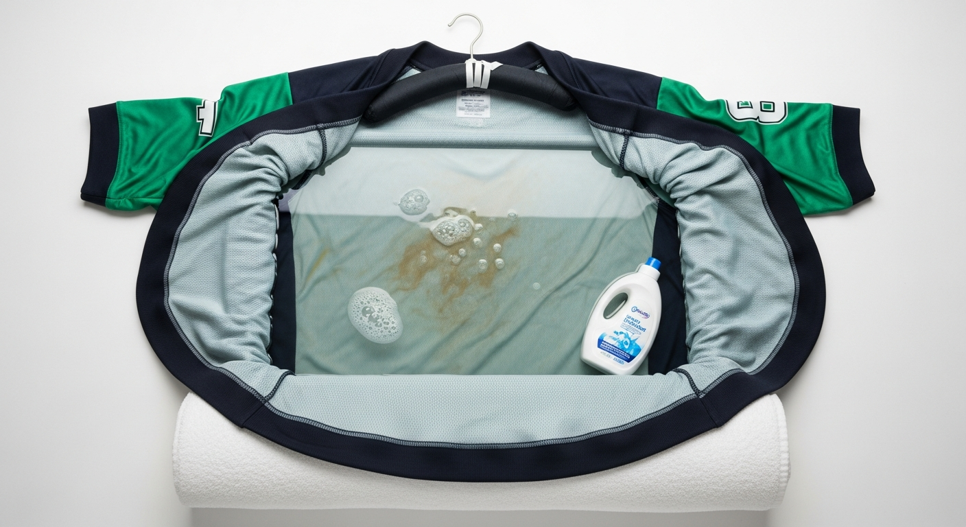 cara mencuci jersey polyester