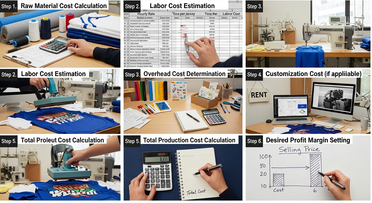 cara menentukan harga jual jersey