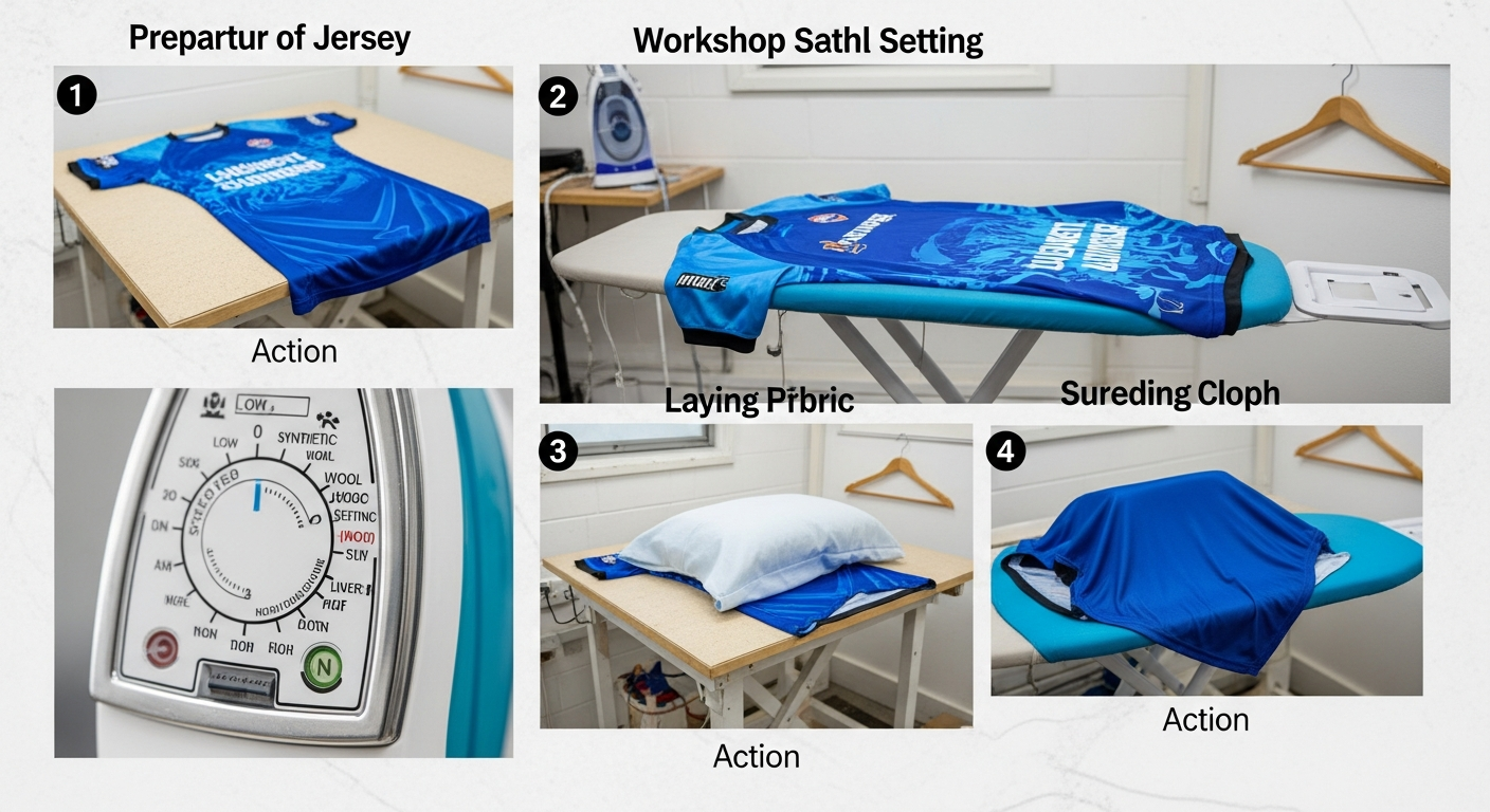 cara menyetrika jersey sublimasi