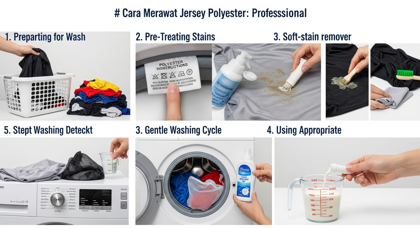 cara merawat jersey polyester