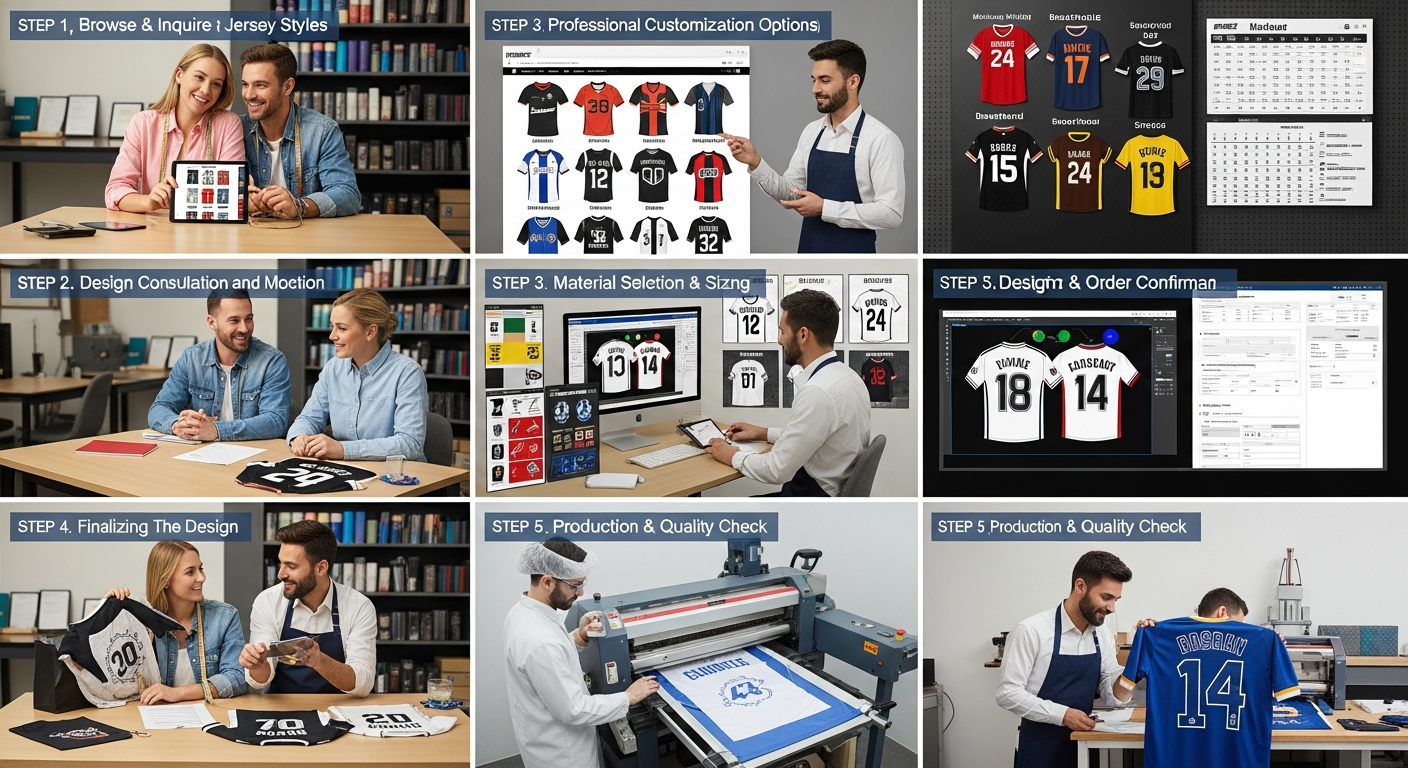 cara order jersey custom couple