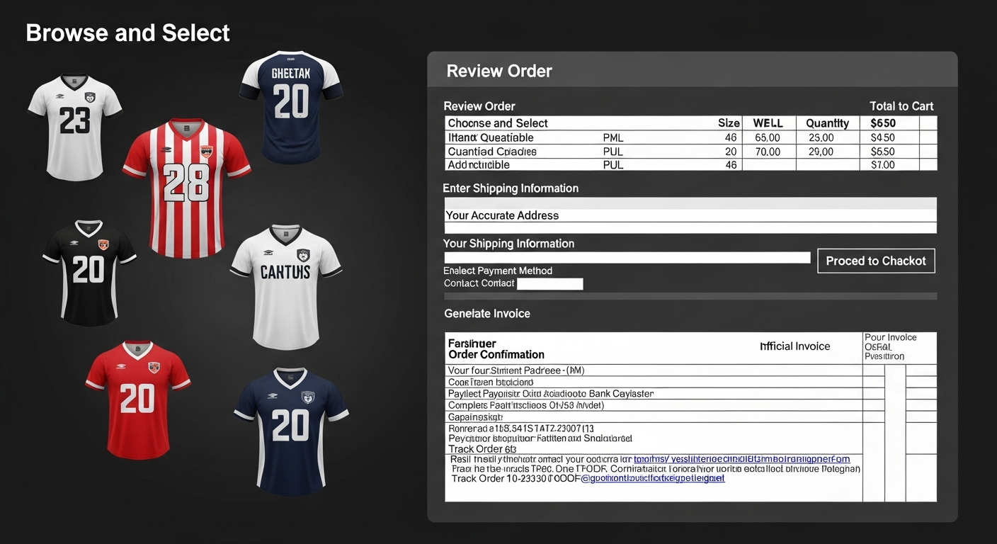 cara order jersey dengan invoice resmi