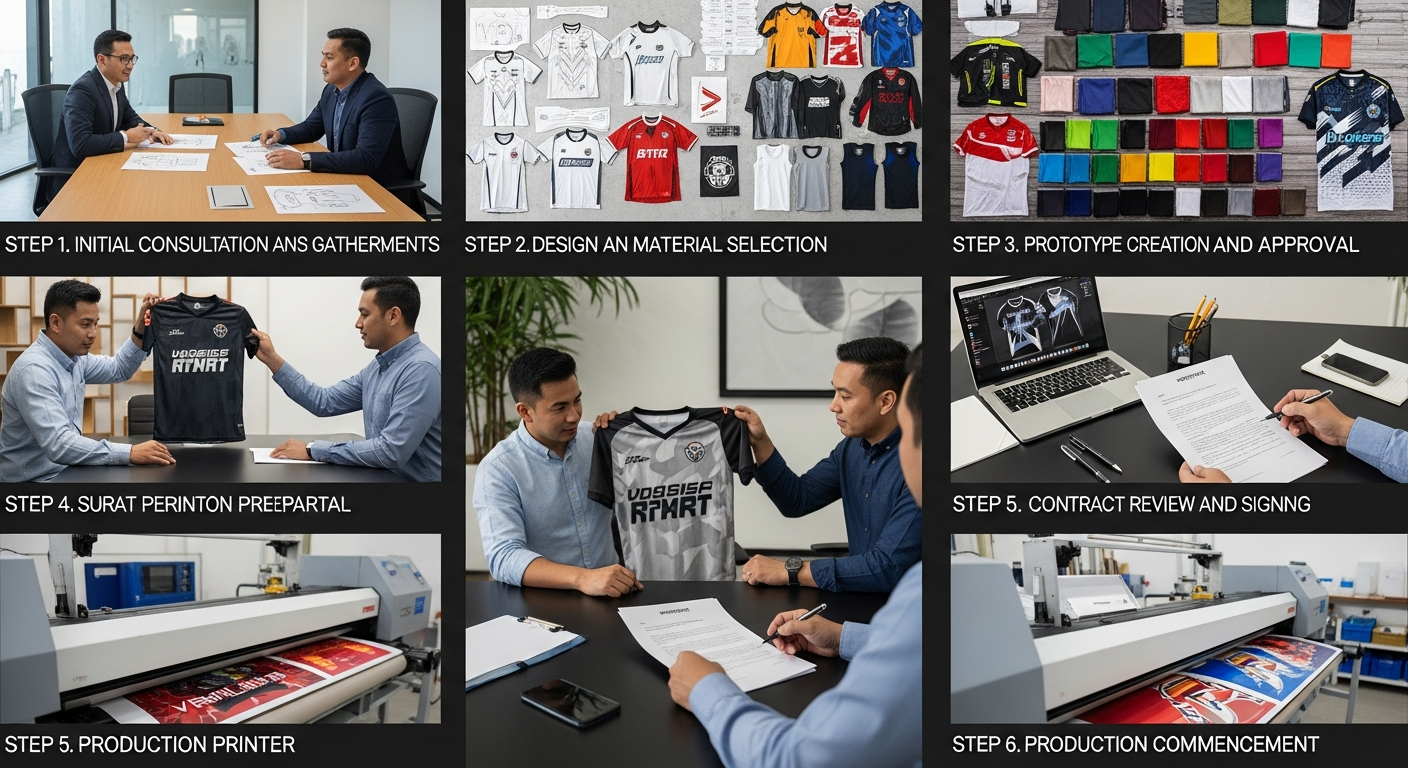 cara order jersey dengan kontrak SPK