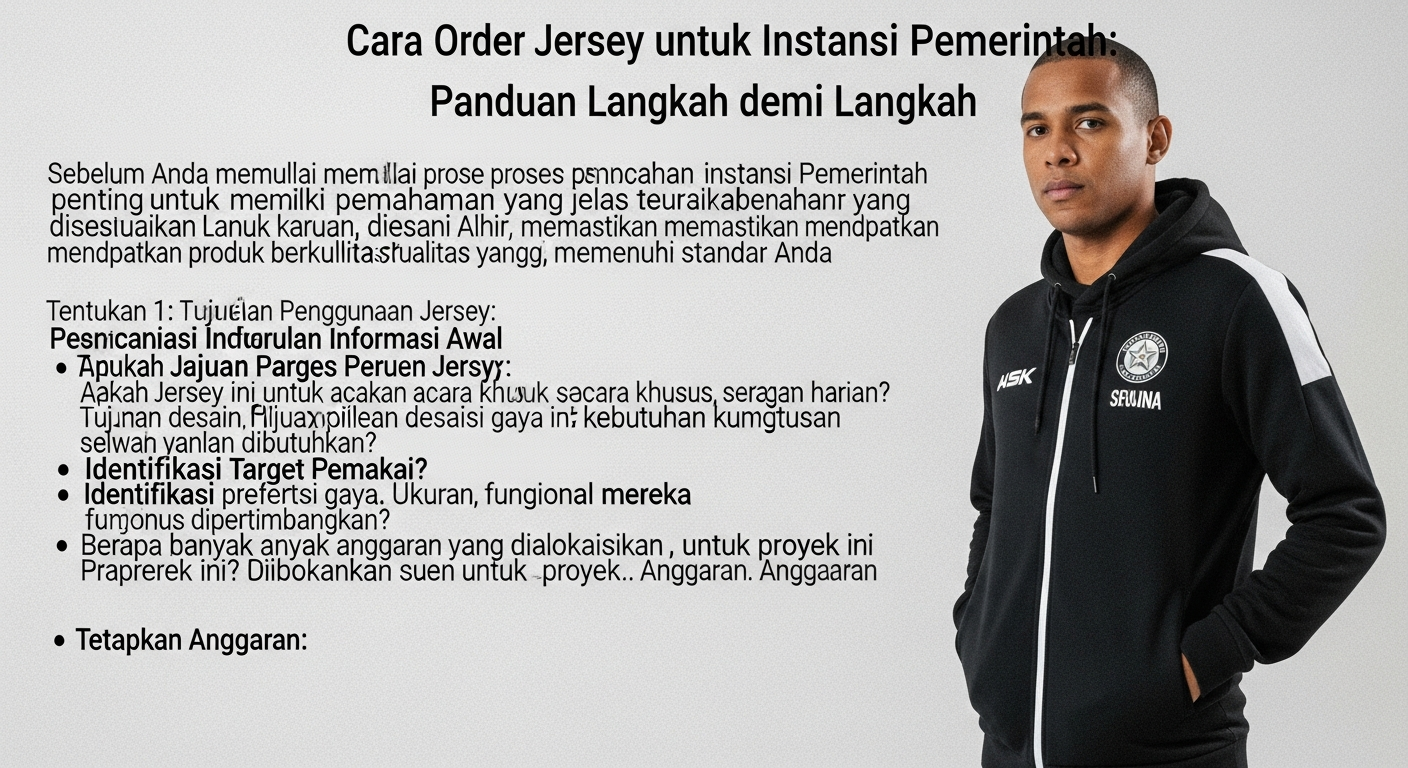 cara order jersey untuk instansi pemerintah