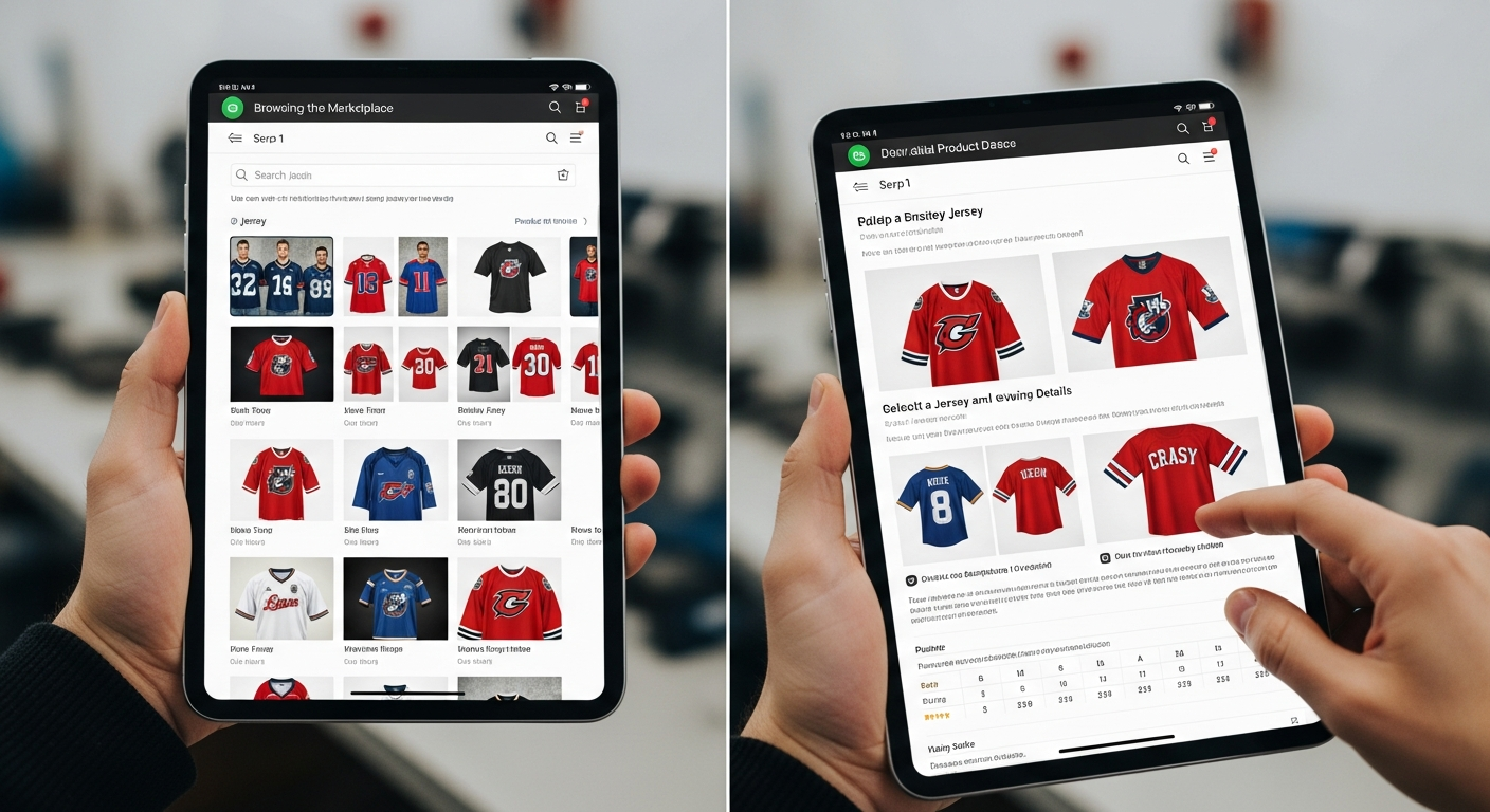 cara order jersey via marketplace