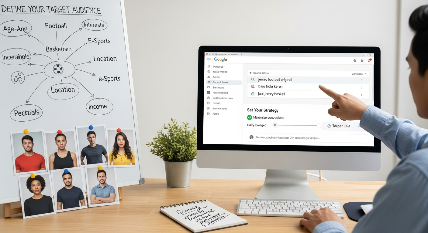 cara promosi jersey di Google Ads