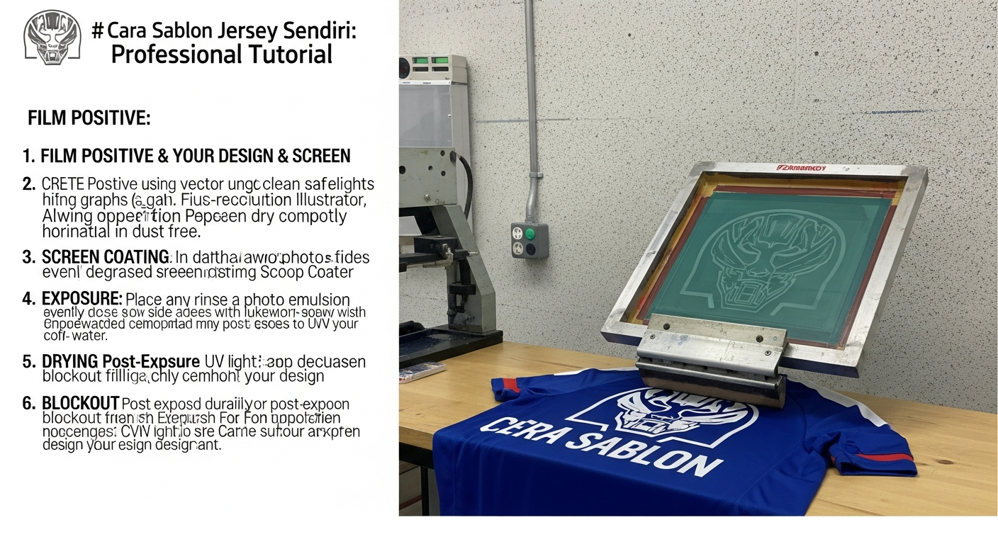 cara sablon jersey sendiri