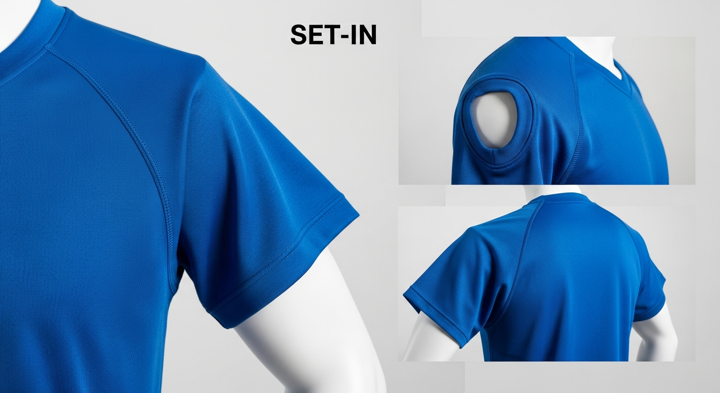 cutting jersey raglan vs set-in