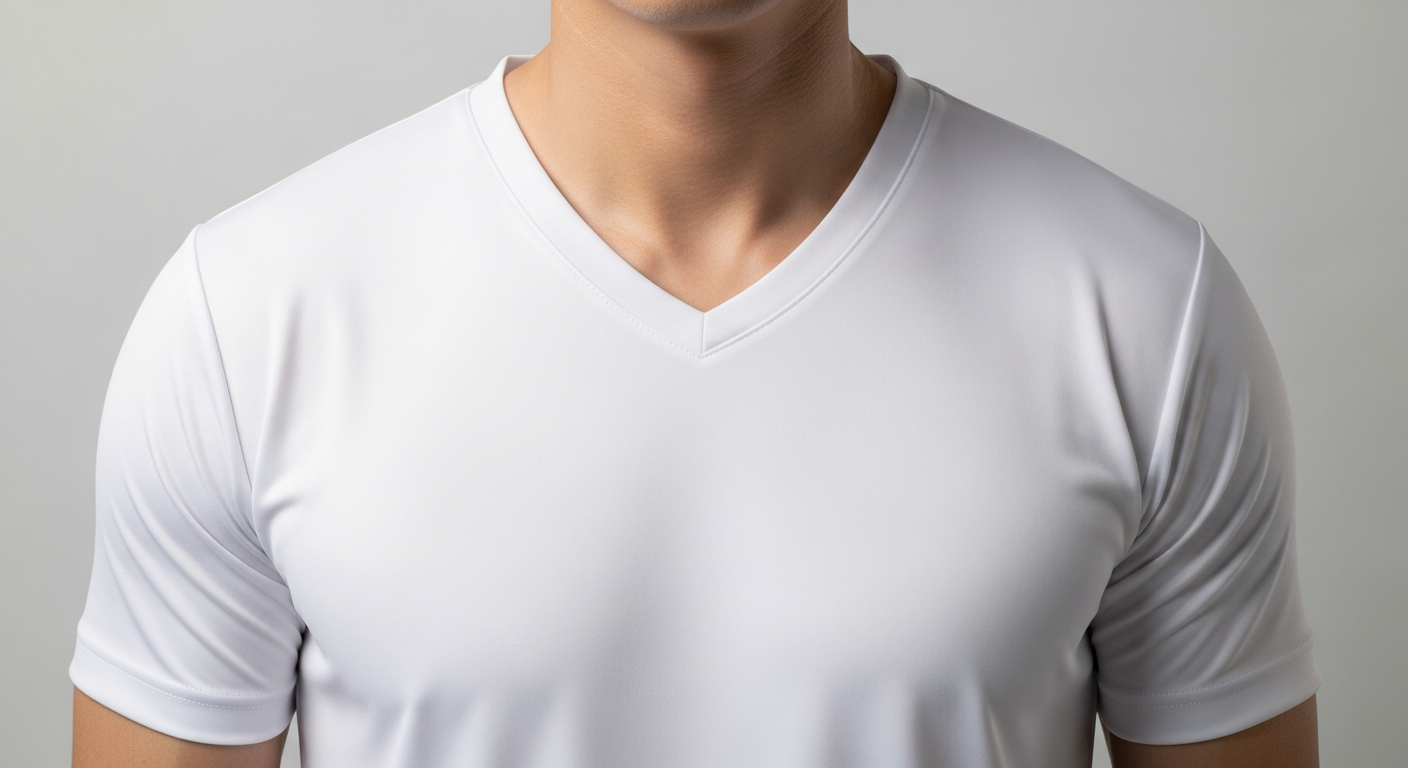 cutting jersey V-neck vs O-neck