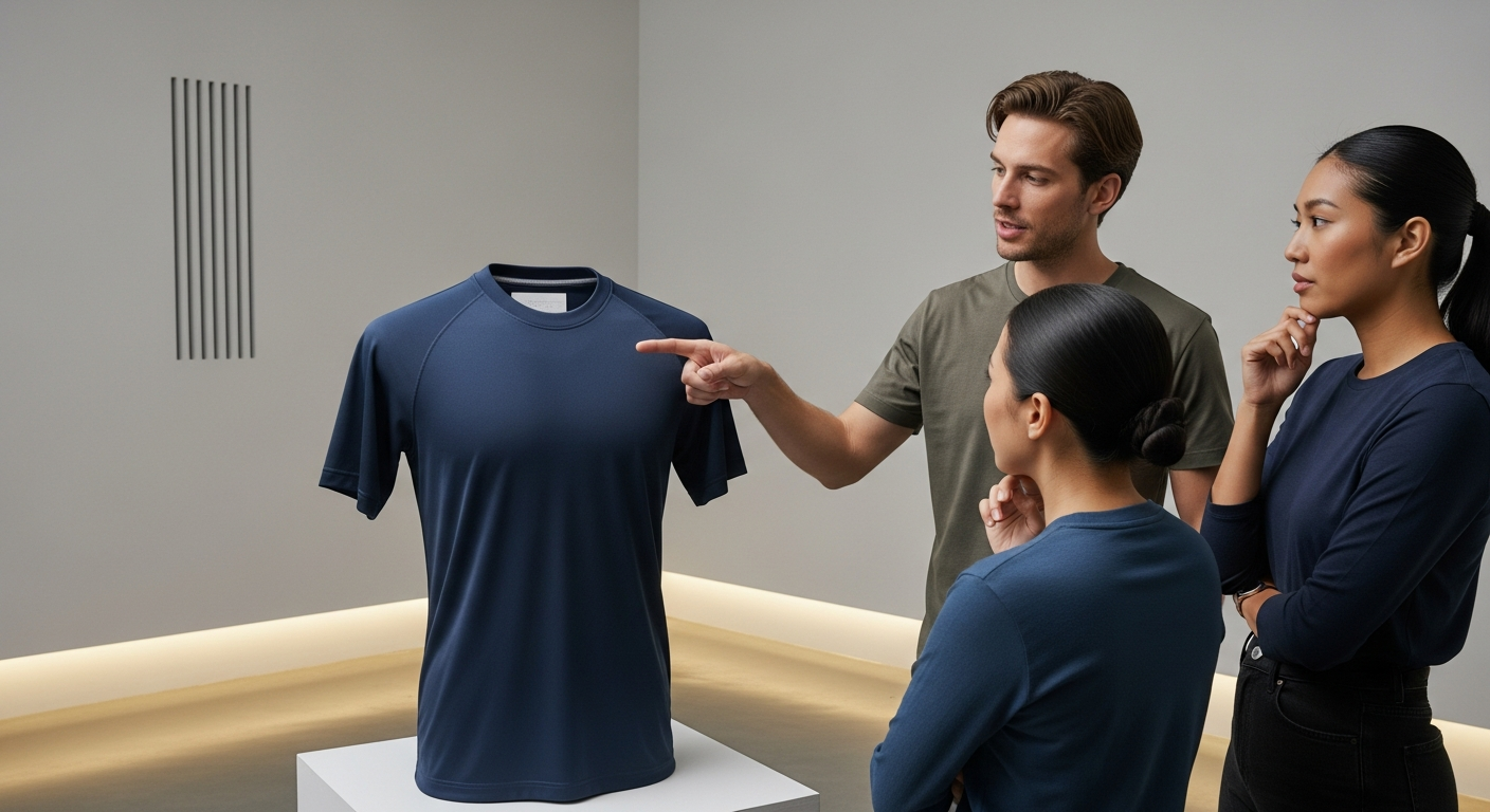 cutting jersey V-neck vs O-neck