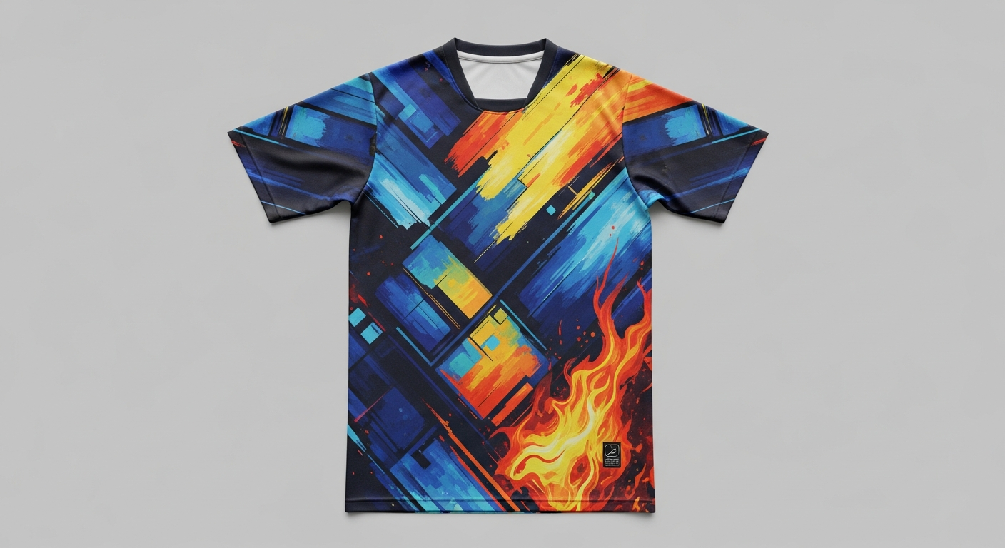 desain jersey abstract art