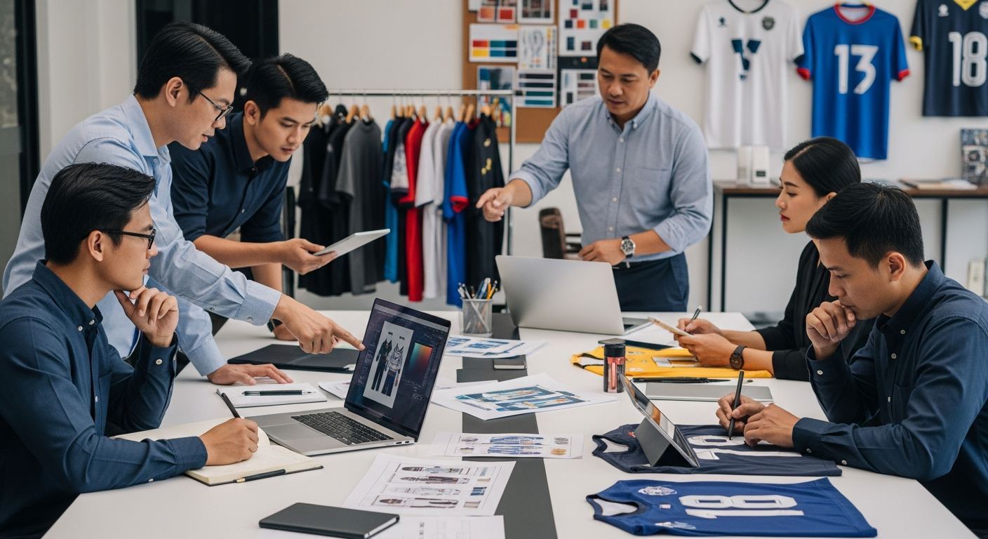 desain jersey dengan Adobe Firefly