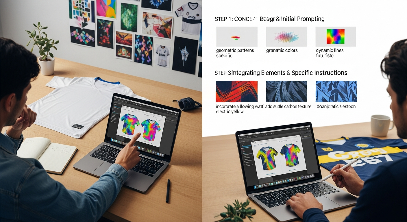 desain jersey dengan DALL-E