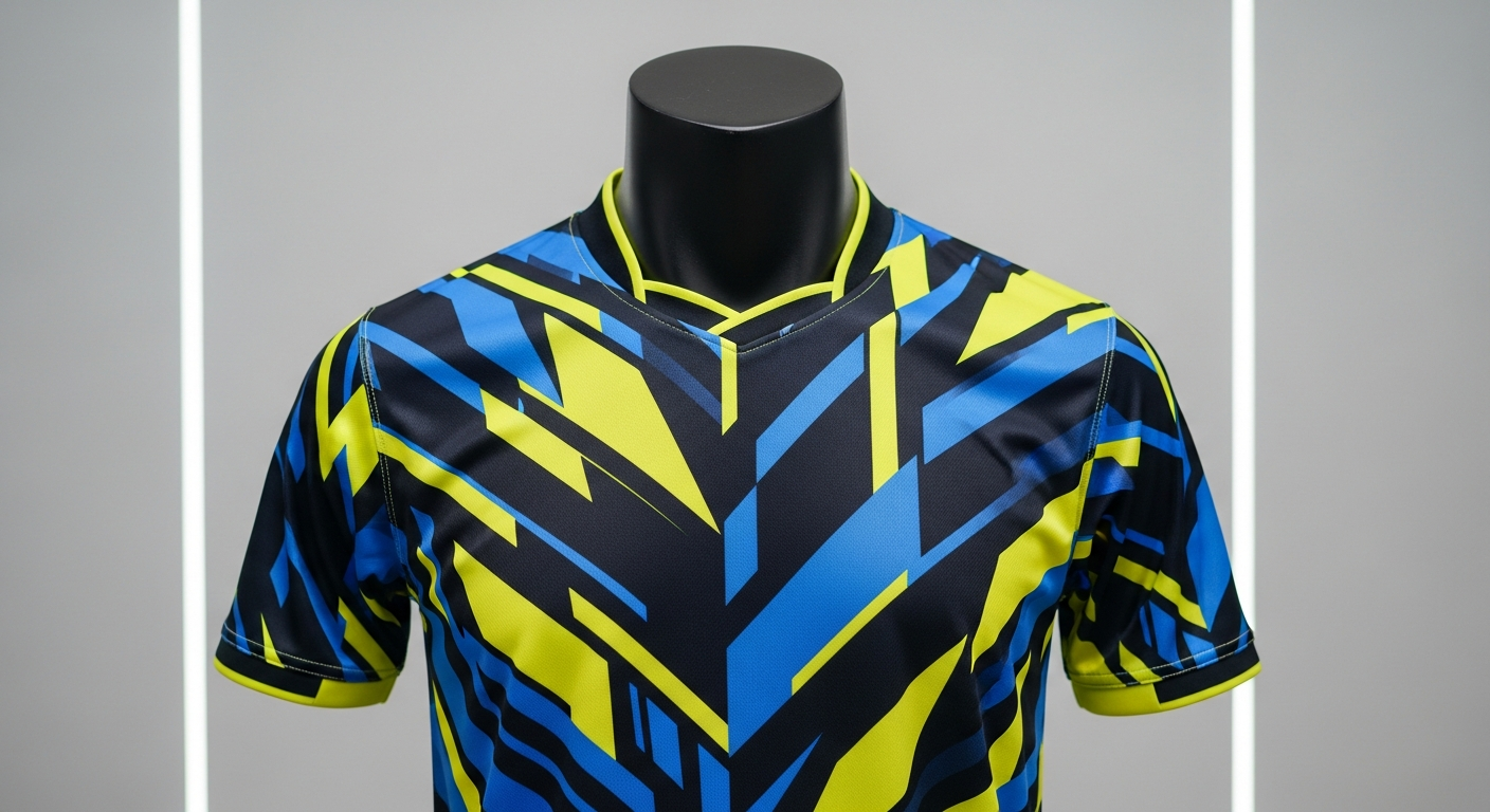 desain jersey geometric pattern