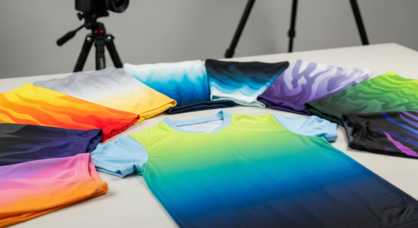 desain jersey gradient ombre