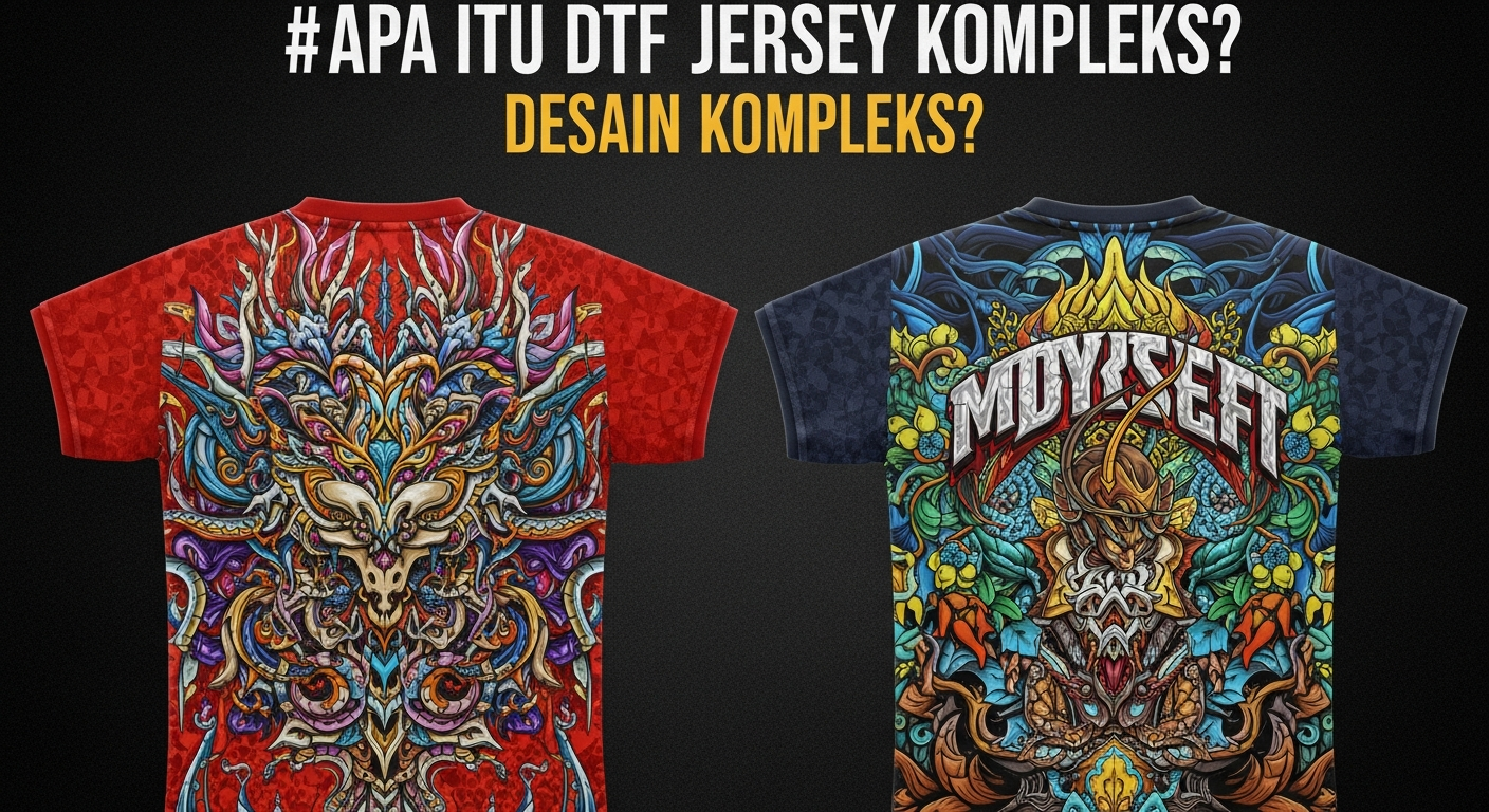 DTF jersey desain kompleks