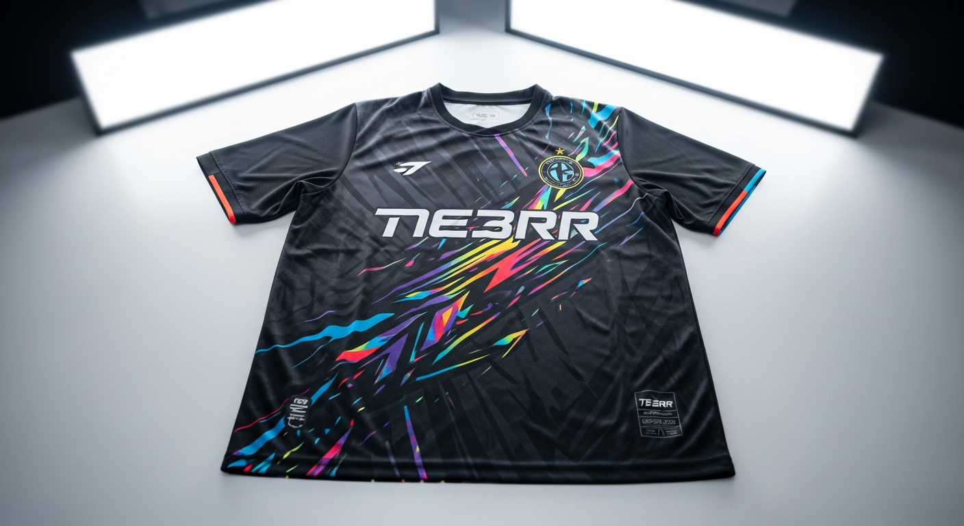 DTF jersey kain gelap