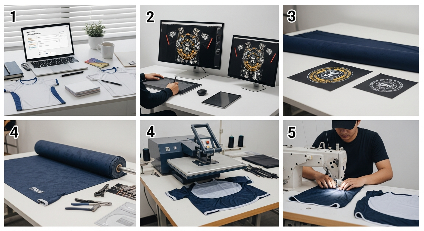 DTF jersey partai besar