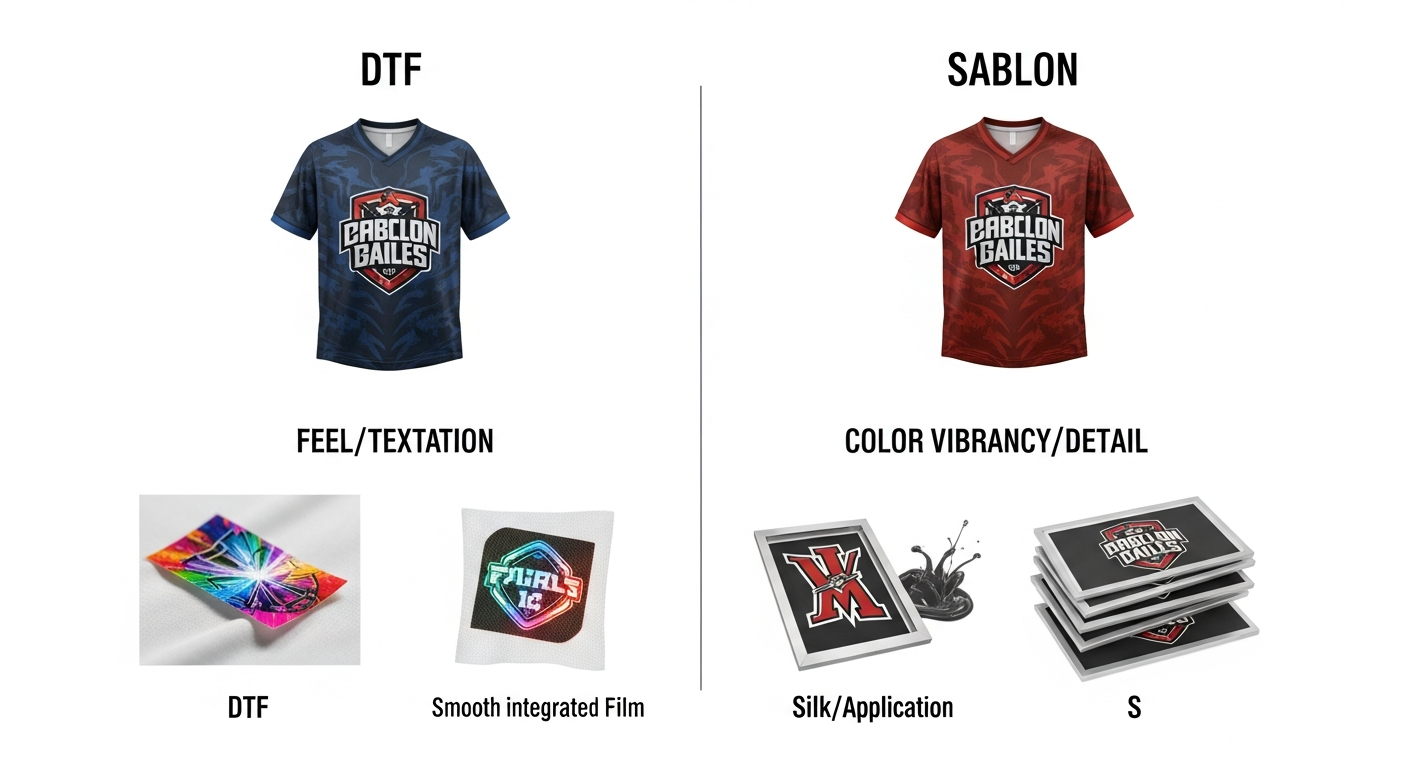 DTF vs sablon