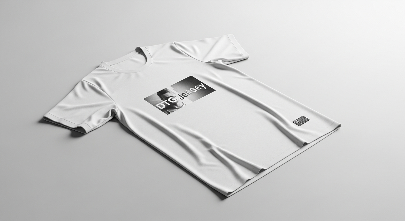 DTG jersey warna putih