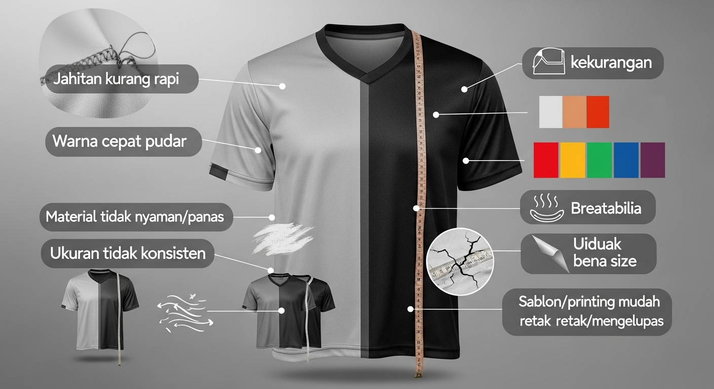 Kekurangan dan Hal yang Perlu Diperhatikan - jersey korean style sporty | Natex Vendor