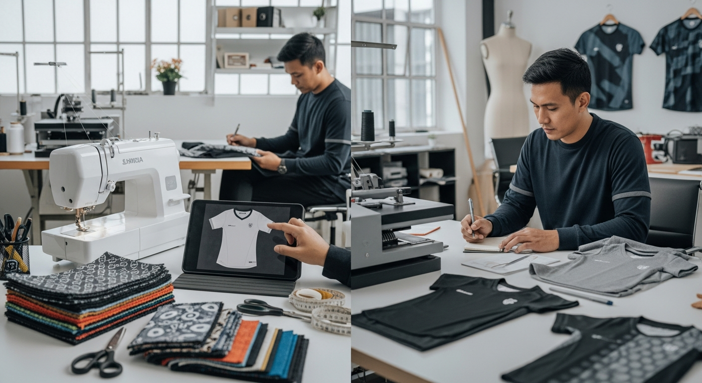 jersey robek cara jahit invisible