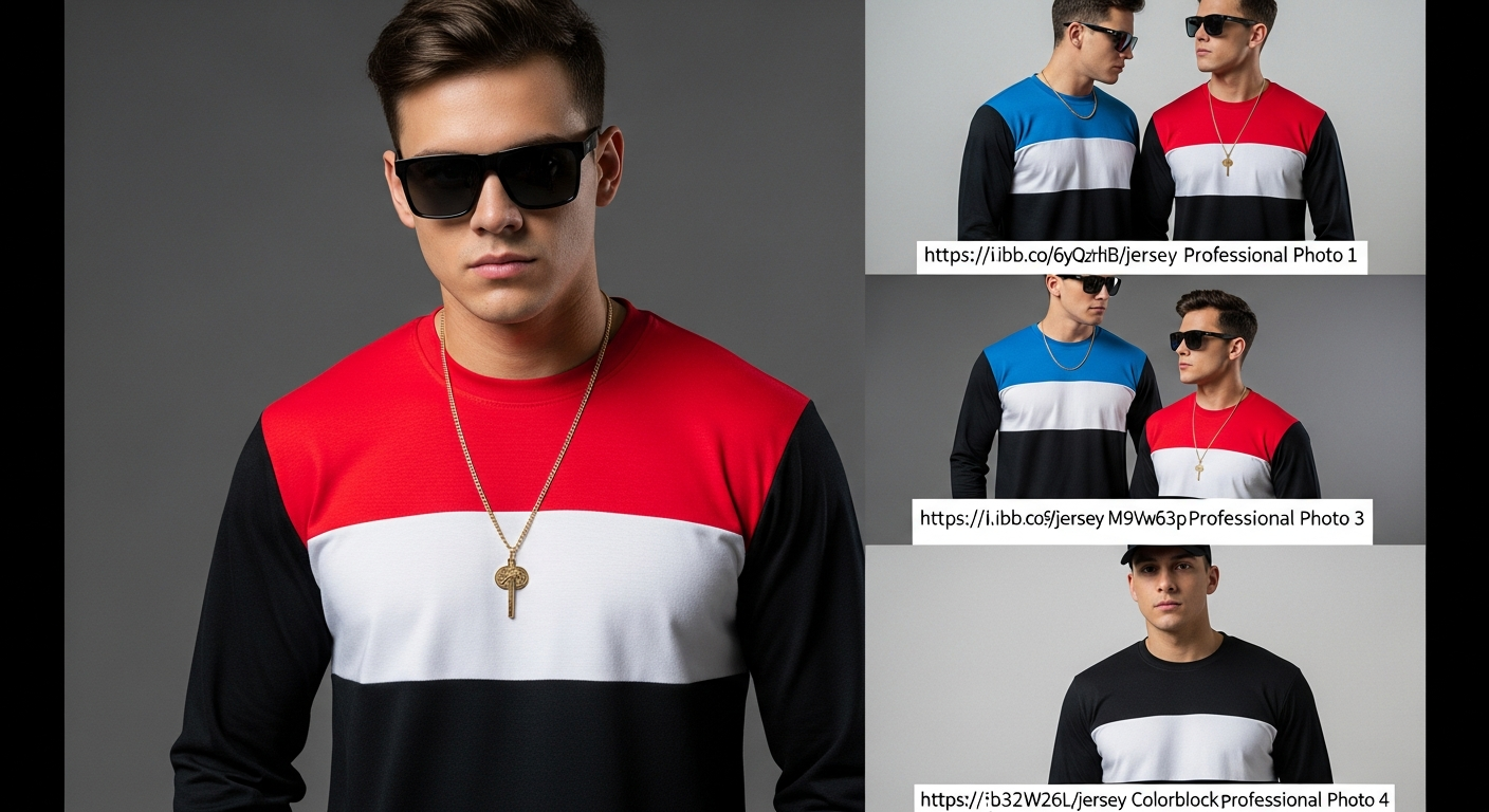 jersey warna color block