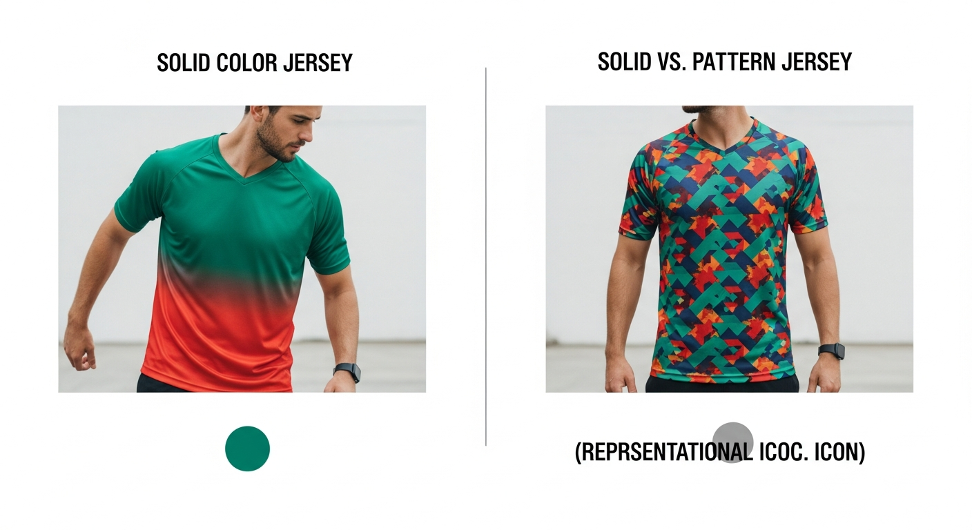 Tabel Perbandingan Jersey Warna Solid vs Pattern - jersey warna solid vs pattern | Natex Vendor